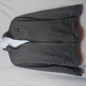 UNDER ARMOUR STORM Sweater Gray Zipper Front.  Side XL